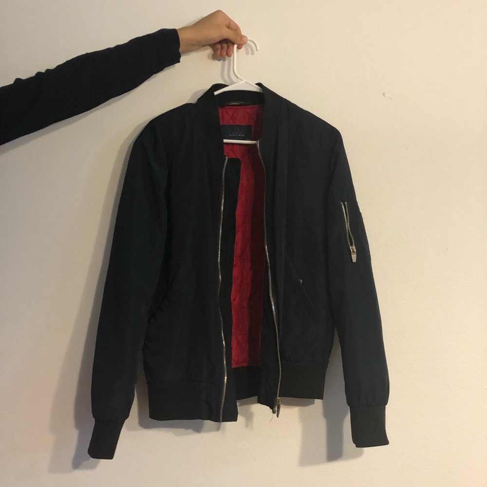 Zara Men’s Bomber Zip Jacket